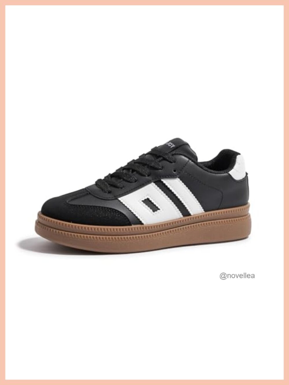 Platform Sneakers Vintage Tennis Shoes Thick Gum Sole Cushioned Lace-Up